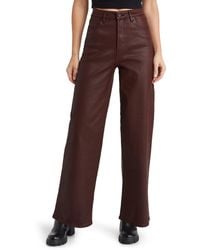 Blank NYC - The Franklin Rib Cage Coated Denim Flare Pants - Lyst