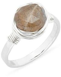 Nashelle - Semiprecious Stone Wire-Wrapped Ring - Lyst