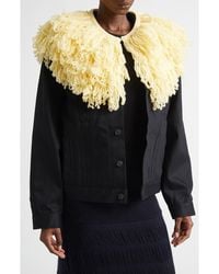 DIOTIMA - Wool Blend Fringe Collar - Lyst