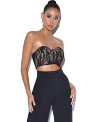 Miss Circle - New Romance Bralette Lace Corset Top - Lyst