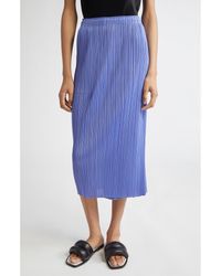 Pleats Please Issey Miyake - Monthly Colors March Pleated Midi Skirt - Lyst