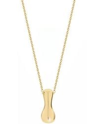 Jane Basch - Puffed Initial Pendant Necklace - Lyst