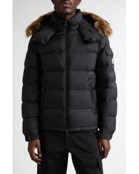 Moncler - Mayaf Hooded Down Jacket With Faux Fur Trim - Lyst