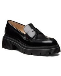 Stuart Weitzman - Hudson Lite Lugged Platform Penny Loafer - Lyst