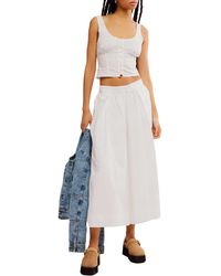 Free People - Into You Cotton Crop Top & Wide Leg Pants Set - Lyst