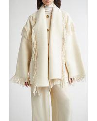 TOTEME - Double Face Wool Blend Scarf Jacket - Lyst
