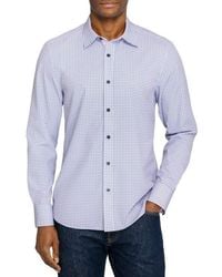 Con.struct - Slim Fit Round Geo Woven Long Sleeve Basic Shirt - Lyst