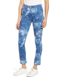 AG Jeans - Slim Straight-Leg Tie-Dye Jeans - Lyst