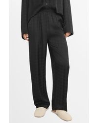 Mango - Check Pajama Pants - Lyst