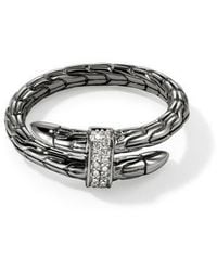 John Hardy - Spear Wrap Ring, Dark, Diamonds - Lyst