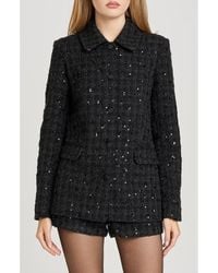 Wayf - X Sara Walker Andie Sequin Tweed Jacket - Lyst