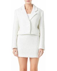 Endless Rose - Sequin Crop Blazer - Lyst