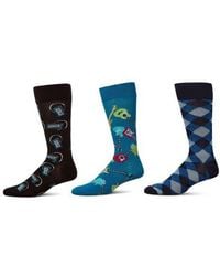 Memoi - Hobby Assorted 3-Pack Crew Socks - Lyst