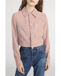 FRAME - The Small Suede Jacket - Lyst