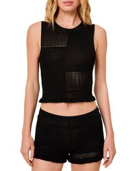 Solid & Striped - The Milena Open Stitch Sweater Tank - Lyst