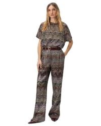 Missoni - Wide Leg Pants With Zigzag Pattern - Lyst