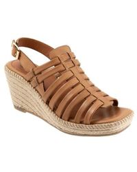 Softwalk - Havana Slingback Espadrille Platform Wedge Sandal - Lyst