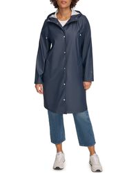 Levi's - Water Resistant Hooded Long Rain Jacket - Lyst