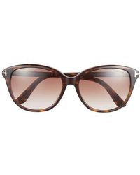 Tom Ford - Karmen 57Mm Gradient Round Sunglasses - Lyst