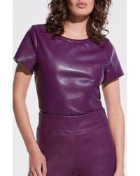 AS by DF - New Guard Recycled Leather Tee - Lyst