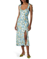 Astr - Bow Strap Satin Dress - Lyst