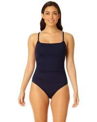 Anne Cole - Shirred Lingerie Maillot One Piece - Lyst