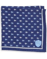 CLIFTON WILSON - Print Wool Pocket Square - Lyst