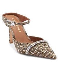 Kurt Geiger - Embellished Pointed Toe Ankle Strap Pump - Lyst
