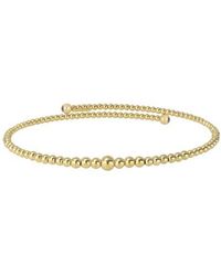 Bony Levy - 14K Graduated Beaded Bypass Wrap Bangle - Lyst