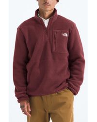 The North Face - Yumiori Half Zip Recycled Fleece Pullover - Lyst