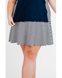 Calypsa - Plus Size Flowy Swim Skirt With Shorts - Lyst