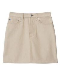 Burberry - Ekd Denim Mini Skirt - Lyst