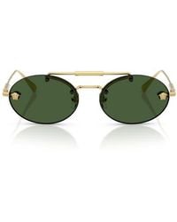 Versace - 56Mm Oval Sunglasses - Lyst