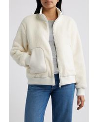 Bernardo - Fleece Bomber Jacket - Lyst