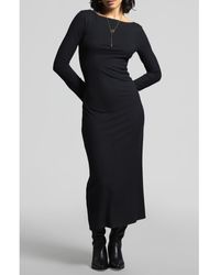 WEEKEND LOS ANGELES - Angelina Long Sleeve Rib Maxi Dress - Lyst
