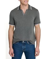Con.struct - Slim Fit Solid Johnny Collar Short Sleeve Polo - Lyst