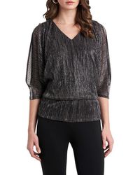 Chaus - V-Neck Cold Shoulder Top - Lyst