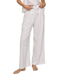 Eberjey - Linen Blend Drawstring Lounge Pants - Lyst