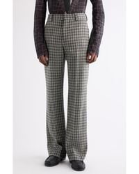 Acne Studios - Palvin Check Wool Mouline Trousers - Lyst