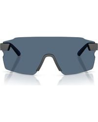 Scuderia Ferrari - 133Mm Oversize Rectangular Sunglasses - Lyst