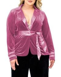 Standards & Practices - Lottie Velvet & Satin Jacket - Lyst