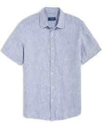 Vineyard Vines - Stripe Linen Short Sleeve Button-up Shirt - Lyst