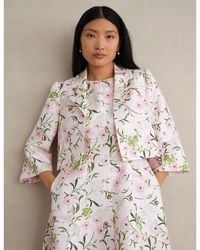 Hobbs - Lana Cropped Floral Jacket - Lyst