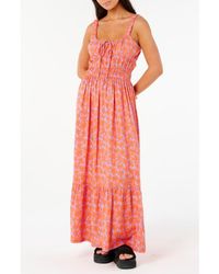 Rip Curl - Neon Isles Tiered Maxi Dress - Lyst