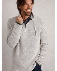 Weird Fish - Cruiser 1/4 Zip Macaroni Sweatshirt - Lyst
