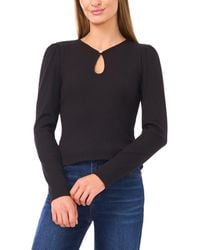 Cece - Keyhole Rib Top - Lyst