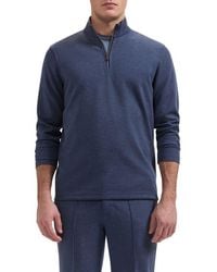 Bugatchi - Soft Touch Quarter Zip Pullover - Lyst