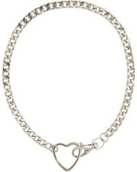 petit moments - Jena Heart Pendant Curb Chain Necklace - Lyst