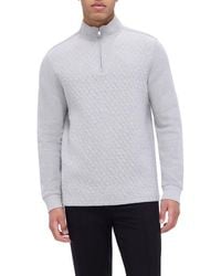 Bugatchi - Quarter Zip Pullover - Lyst