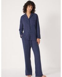 Hush - Ribbed Modal Star Printed Pyjamas - Lyst